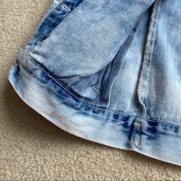 Garage Oversized Boyfriend Denim Acid Wash Jacket - Picture 7 of 8